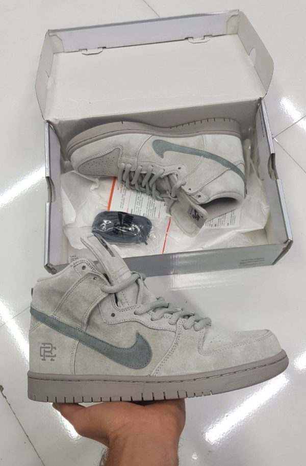 نایک اس بی دانک ساقدار چمپ طوسی Nike sb dunk high champ grey - Image 3