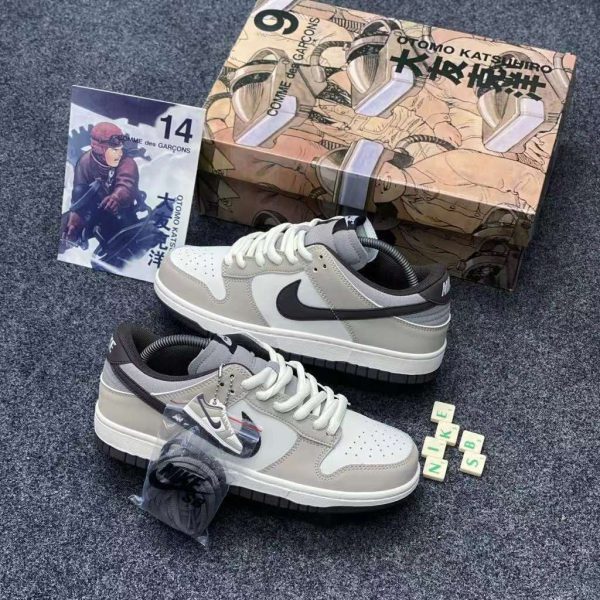 نایک اس بی دانک بدون ساق اتومو‌ کاتساهیرو‌ کرمی قهوه ای Nike sb dunk low Otomo Katsuhiro