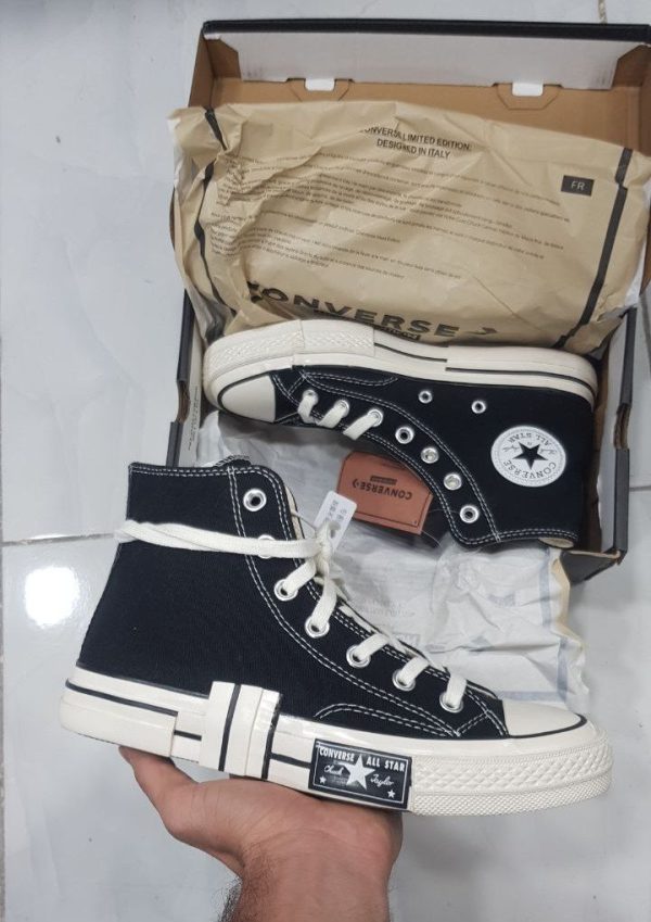 کانورس آل استار ۱۹۷۰ ساقدار لیمیتد مشکی Converse all star 1970 limited black - Image 2