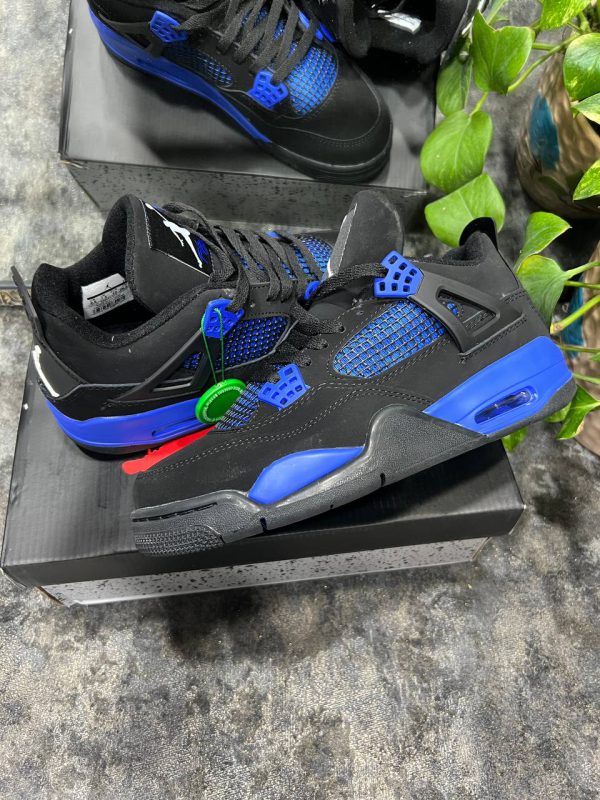 نایک ایر جردن ۴ آبی مشکی Nike air jordan 4 black blue - Image 2