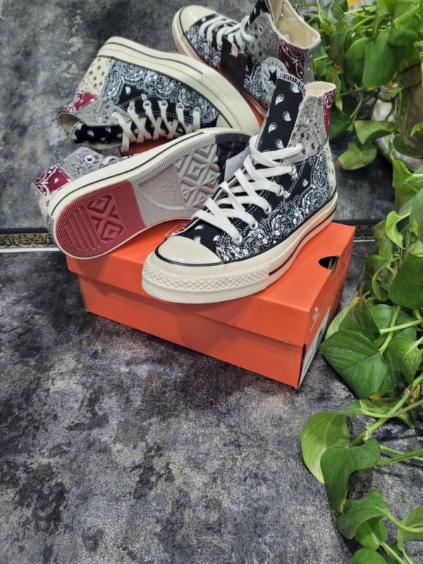 کانورس ساقدار چاک ۷۰ آف اسپرینگ تیره Converse Chuck 70 offspring paisley - Image 4