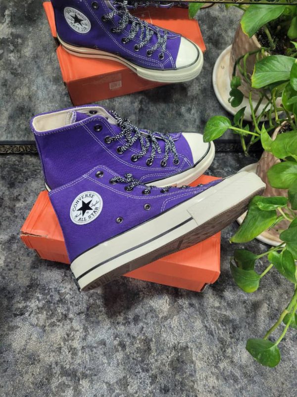 کانورس آل استار ۱۹۷۰ ساقدار بنفش Converse all star 1970 electric purple - Image 2