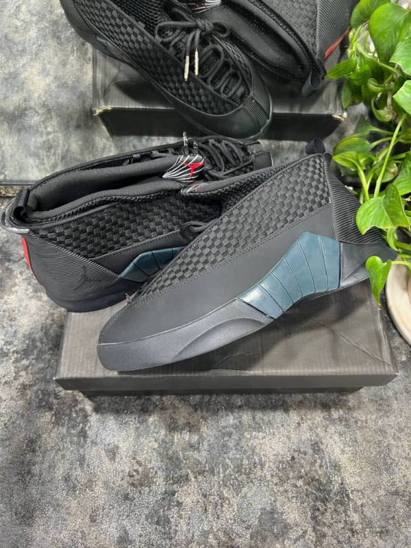 نایک ایر جردن ۱۵ بیلی آیلیش تمام مشکیNike air jordan 15 Billie Elish full black - Image 5