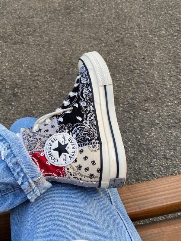 کانورس ساقدار چاک ۷۰ آف اسپرینگ تیره Converse Chuck 70 offspring paisley