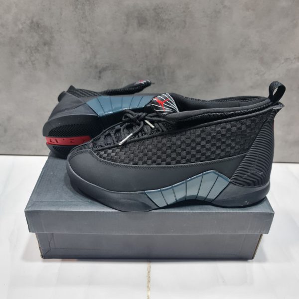 نایک ایر جردن ۱۵ بیلی آیلیش تمام مشکیNike air jordan 15 Billie Elish full black - Image 2