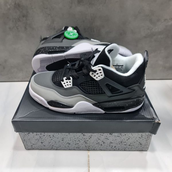 نایک ایر جردن ۴ خاکستری مشکی روشن Nike air jordan 4 fear pack - Image 4