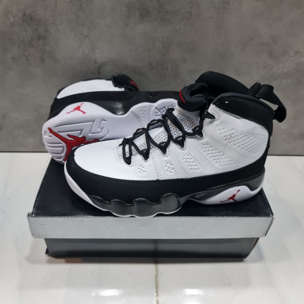 نایک ایر جردن ۹ سفید مشکی Nike air jordan 9 white black - Image 2