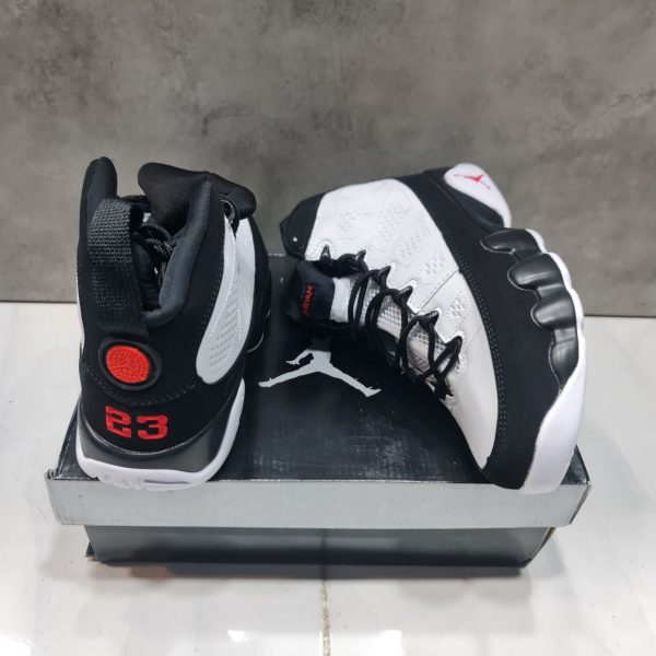 نایک ایر جردن ۹ سفید مشکی Nike air jordan 9 white black - Image 3