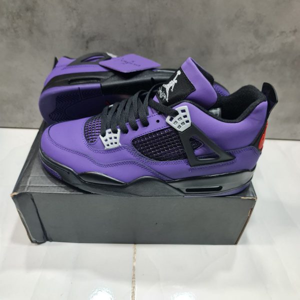 نایک ایر جردن ۴ تراویس اسکات بنفش Nike air jordan 4 Travis scott purple - Image 2