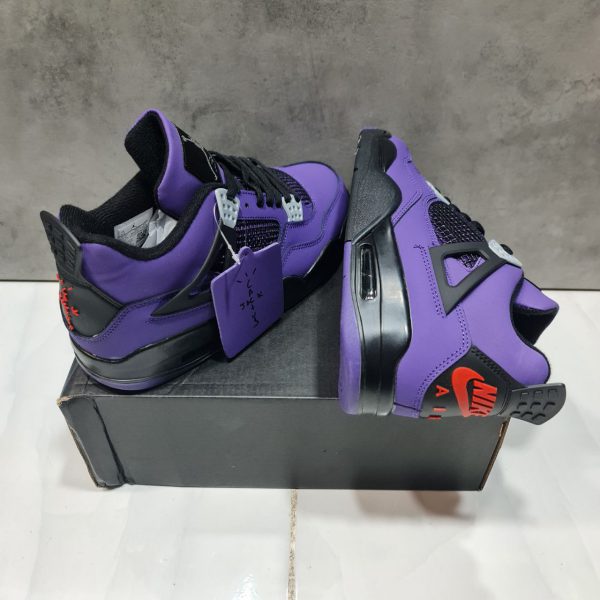 نایک ایر جردن ۴ تراویس اسکات بنفش Nike air jordan 4 Travis scott purple - Image 3