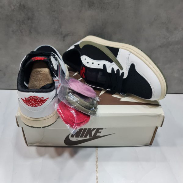 نایک ایر جردن ۱ بدون ساق تراویس اسکات زیتونی Nike air jordan 1 low travis scott olive - Image 4