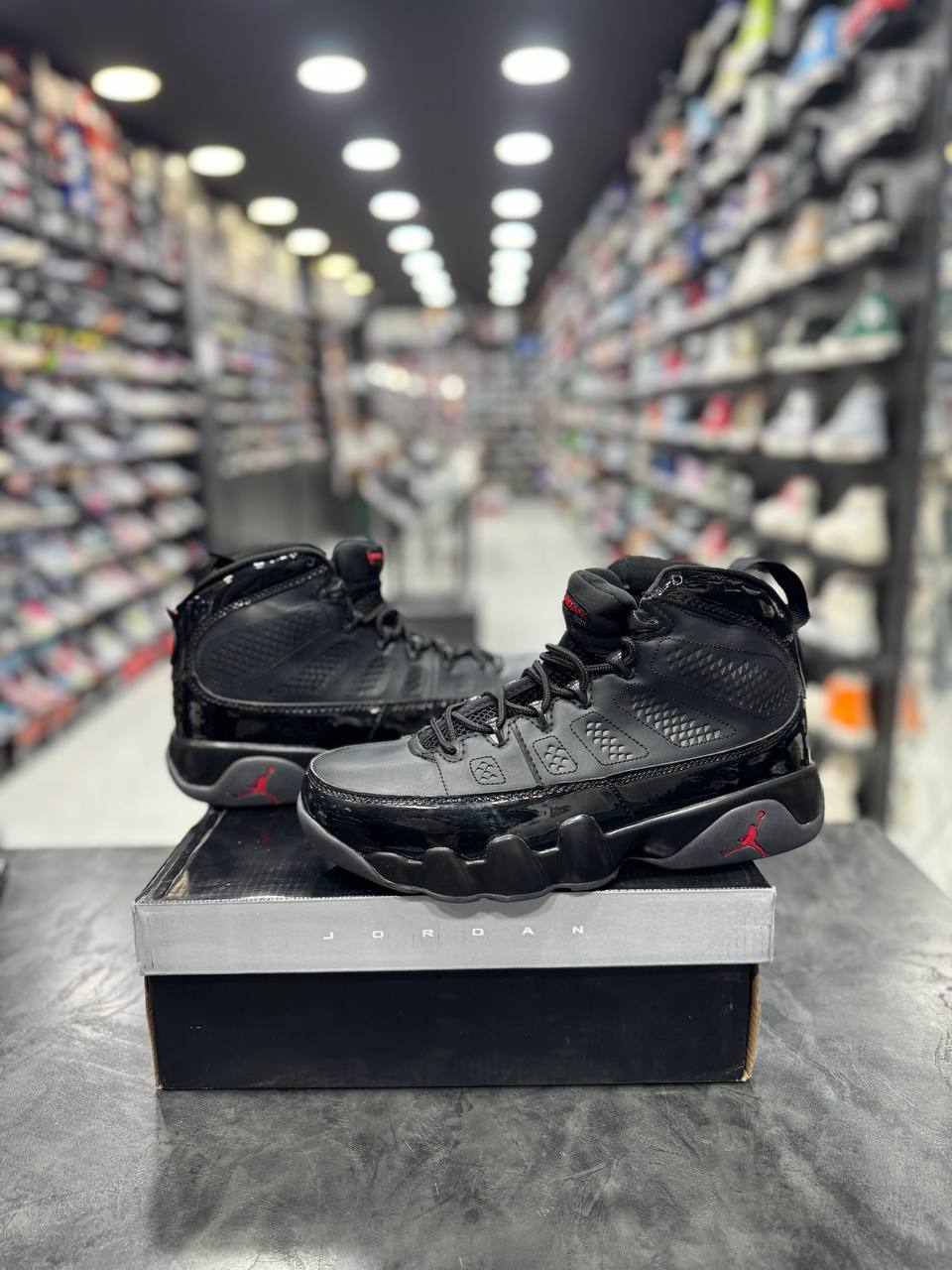 نایک ایر جردن ۹ تمام مشکی Nike air jordan 9 full black - Image 3