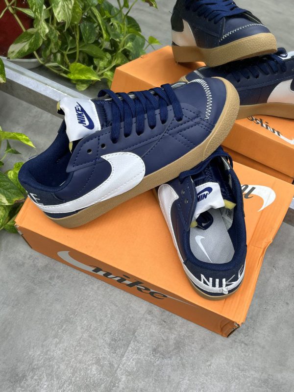 نایک بلیزر بدون ساق جامبو قهوه ای سورمه ای Nike blazer low jumbo Pro Navy - Image 4