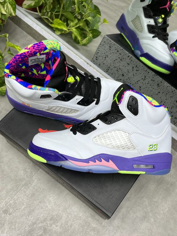 نایک ایر جردن ۵ سفید آلترنیت Nike air jordan 5 Alternate Bel Air - Image 3