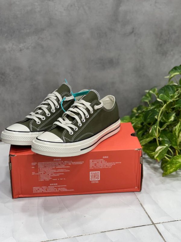 کانورس آل استار ۱۹۷۰ بدون ساق زیتونی Converse all star 1970 low Olive - Image 2