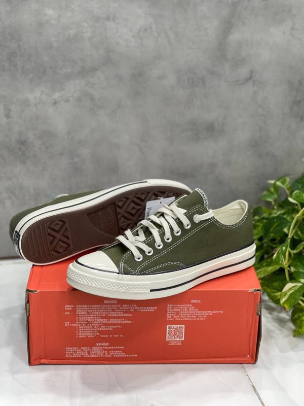 کانورس آل استار ۱۹۷۰ بدون ساق زیتونی Converse all star 1970 low Olive - Image 3