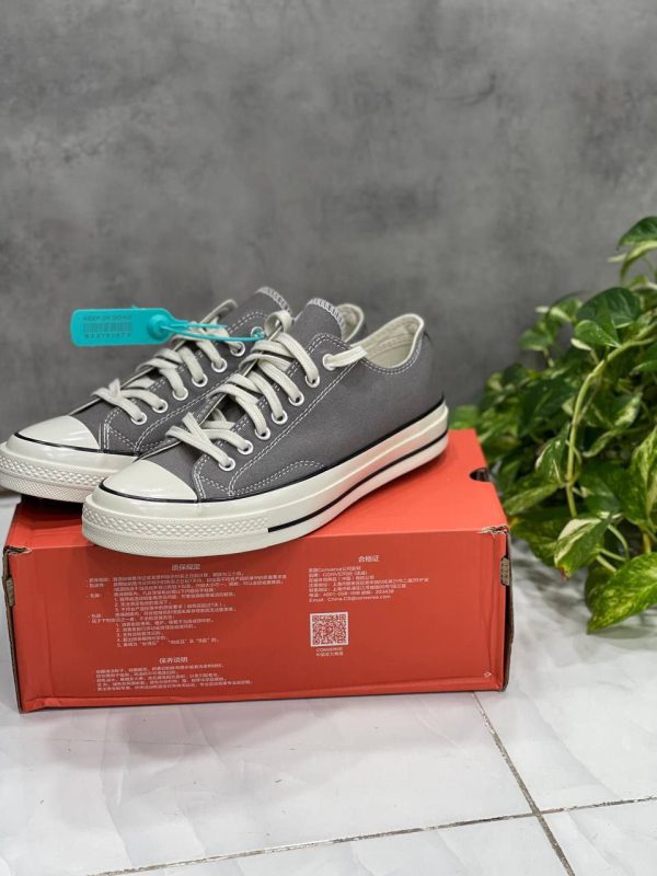 کانورس آل استار ۱۹۷۰ بدون ساق طوسی Converse all star 1970 low Wolf Grey - Image 2