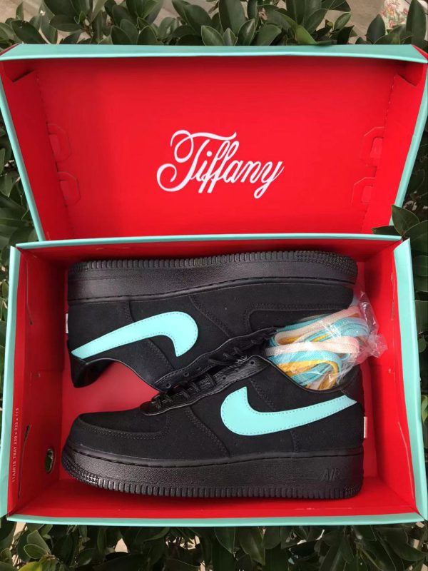 نایک ایر فورس ۱ بدون ساق تیفانی مشکی Nike air force 1 Tiffany and co - Image 2