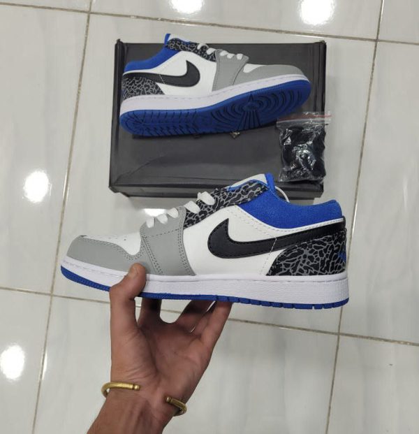 نایک ایر جردن ۱ بدون ساق ترو طوسی آبی Nike air jordan 1 low True Blue - Image 3