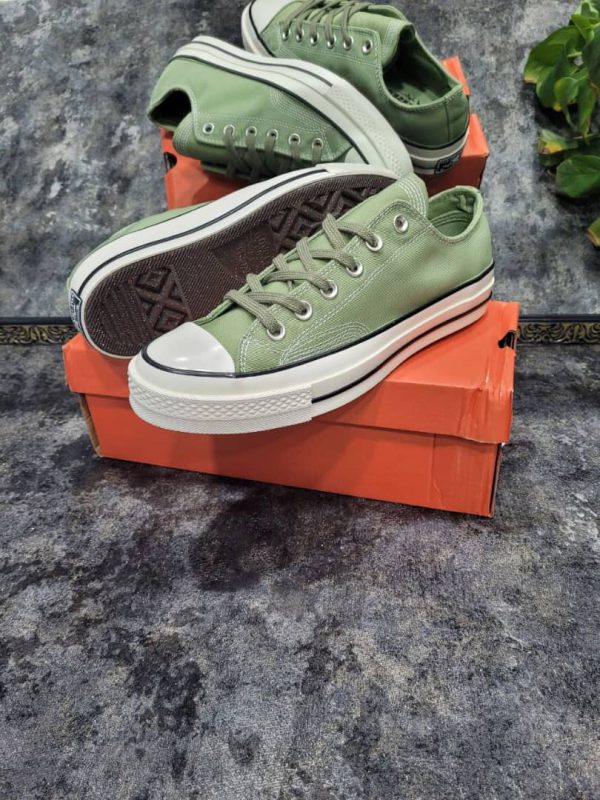 کانورس آل ستار ۱۹۷۰ بدون ساق سبز ارتشی converse all star 1970 low green - Image 4