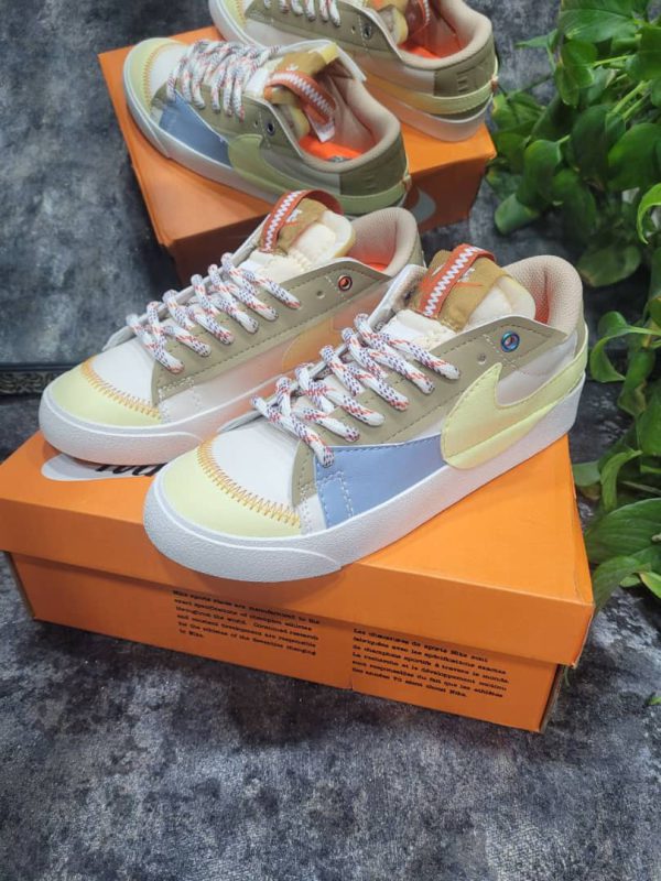 نایک بلیزر بدون ساق جامبو کرمی Nike blazer low Jumbo sail cream - Image 4