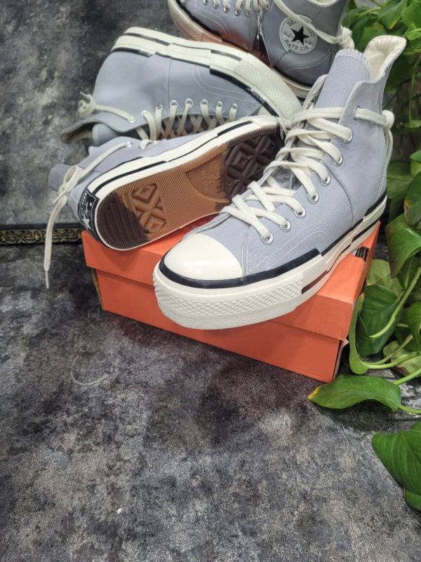 کانورس ساقدار چاک ۷۰ پلاس طوسی Converse all star chuck 70 plus Grey - Image 4