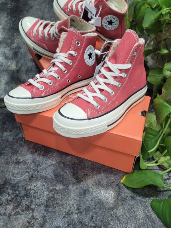 کانورس ۱۹۷۰ ساقدار هلویی Converse all star 1970 peach - Image 2