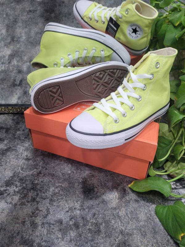 کانورس کلاسیک ساقدار سبز لیمویی  Converse all star classic lemon - Image 3