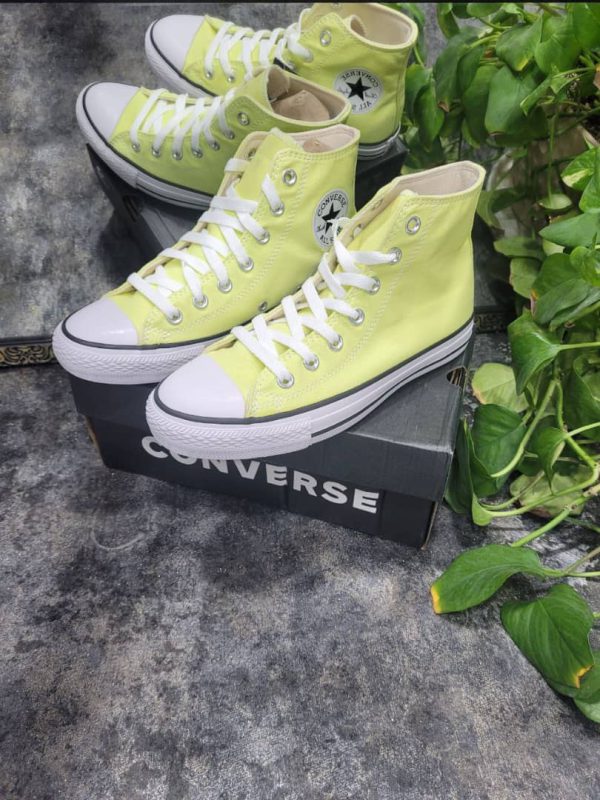 کانورس کلاسیک ساقدار سبز لیمویی  Converse all star classic lemon - Image 2