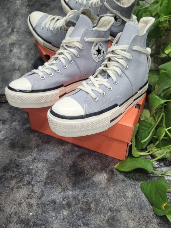 کانورس ساقدار چاک ۷۰ پلاس طوسی Converse all star chuck 70 plus Grey - Image 3