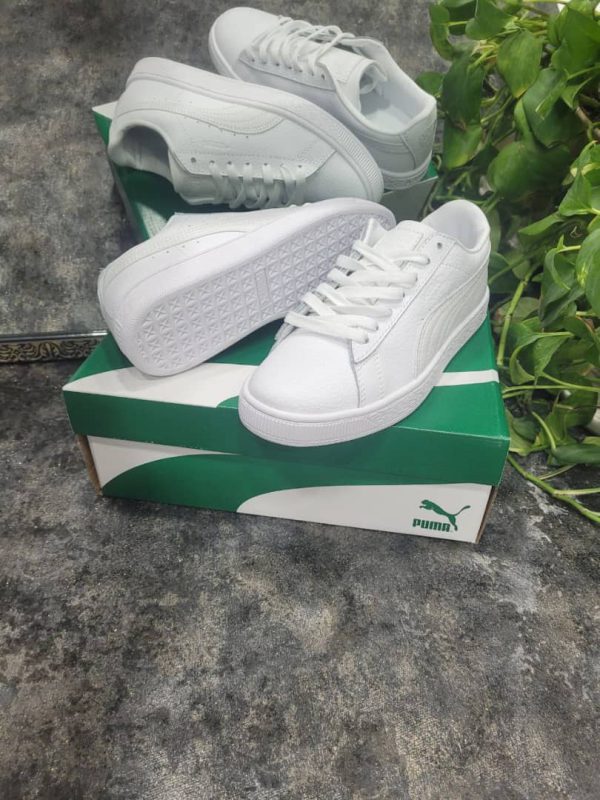 پوما کلاسیک بسکت تمام سفید Puma Basket classic full white - Image 3