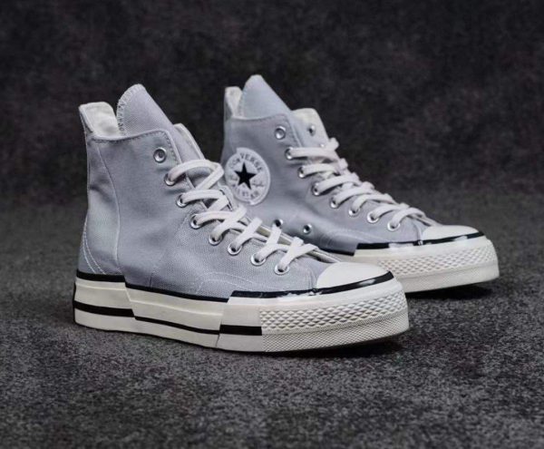 کانورس ساقدار چاک ۷۰ پلاس طوسی Converse all star chuck 70 plus Grey - Image 2