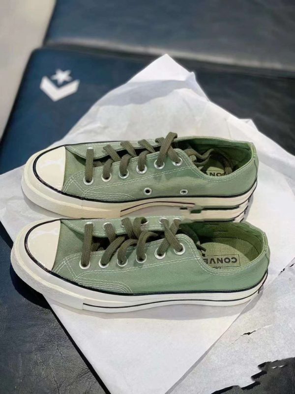 کانورس آل ستار ۱۹۷۰ بدون ساق سبز ارتشی converse all star 1970 low green