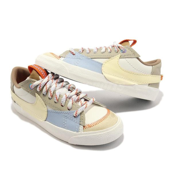 نایک بلیزر بدون ساق جامبو کرمی Nike blazer low Jumbo sail cream - Image 2