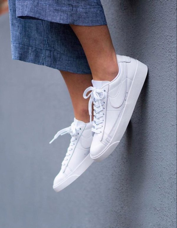 نایک بلیزر ۷۷ بدون ساق تمام سفید Nike blazer 77 low full white