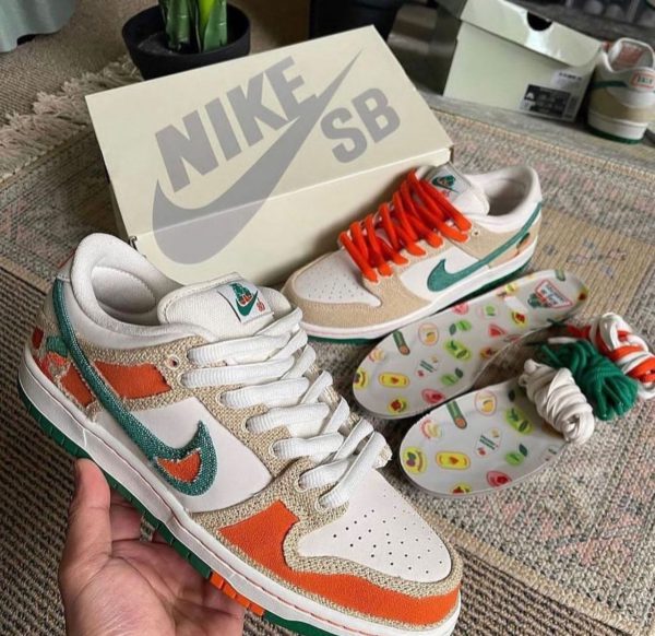 نایک اس بی دانک بدون ساق جریتوس‌ کرمی سبز Nike sb dunk low Jarritos - Image 2