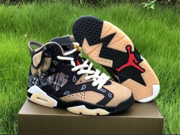 نایک ایرجردن ۶ تراویس اسکات باندانا Nike air jordan 6 x travis scott bandana