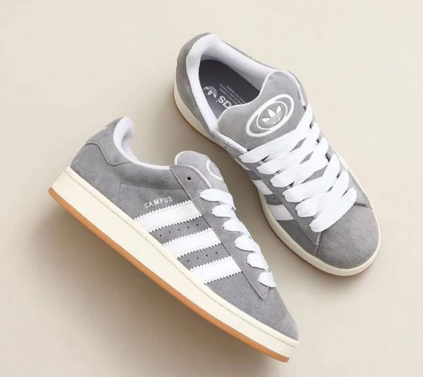 آدیداس کامپوس سفید طوسی Adidas campus grey