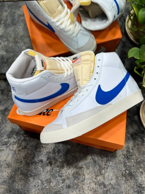 نایک بلیزر ساقدار ۷۷ آبی کاربنی Nike blazer 77 mid vintage racer blue - Image 2