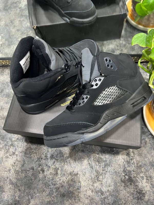 نایک ایرجردن ۵ تمام مشکی Nike air jordan 5 all black - Image 2