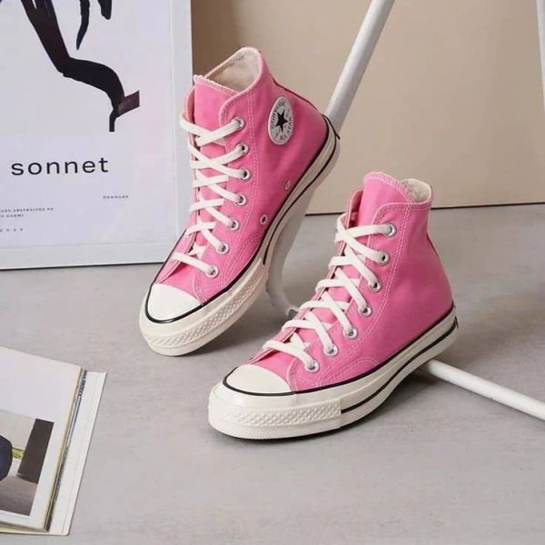 کانورس 1970 ساقدار صورتی Converse all star 1970 high pink