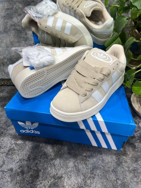 آدیداس کامپوس سفید کرمی Adidas campus beige - Image 3