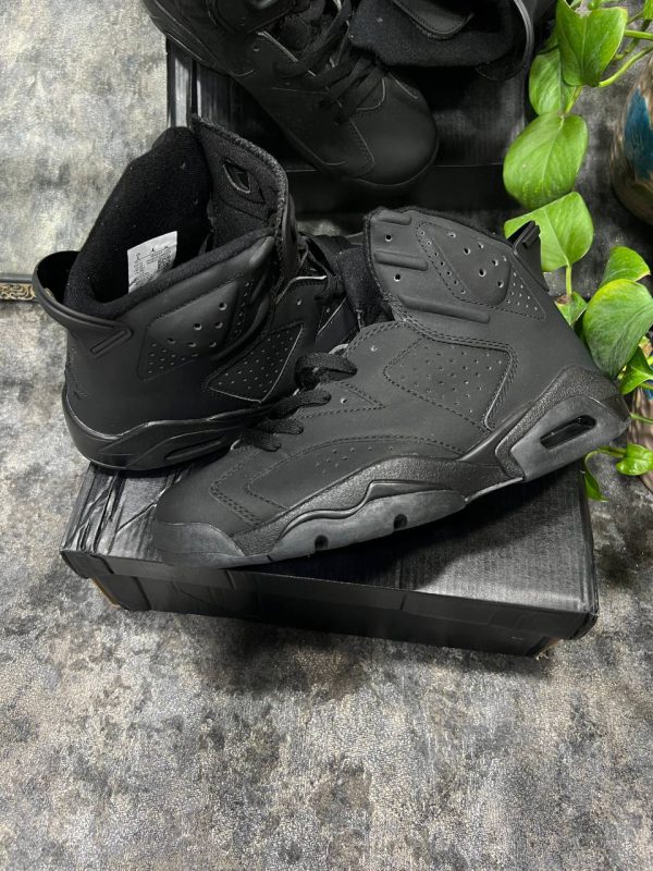 نایک ایر جردن ۶ تمام مشکی Nike air jordan 6 full black - Image 2