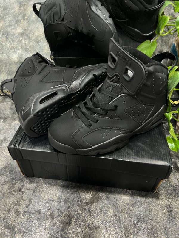 نایک ایر جردن ۶ تمام مشکی Nike air jordan 6 full black - Image 3