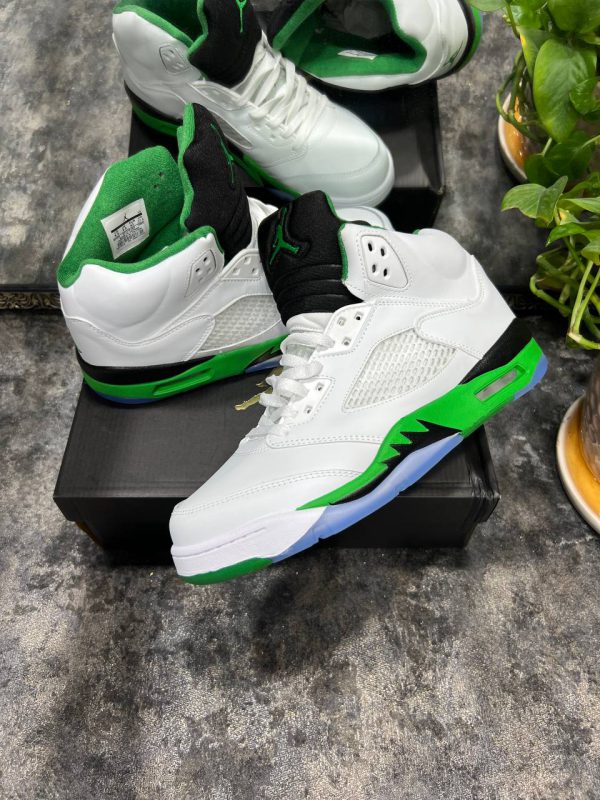 نایک ایرجردن ۵ سفید سبز Nike air jordan 5 white green - Image 2