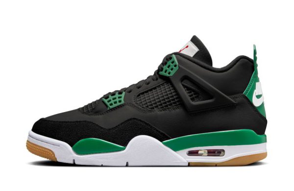 نایک ایر جردن ۴ سبز مشکی Nike air jordan 4 Black Green