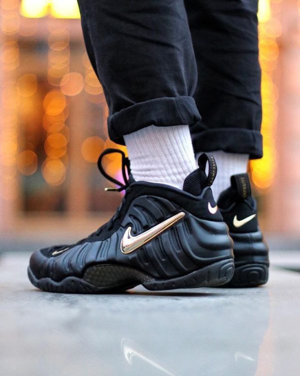 نایک ایر فامپوزیت طلایی مشکی Nike air Famposite Black Gold