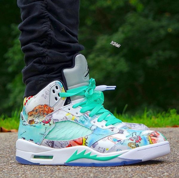 نایک ایر جردن ۵ ساقدار وینگ Nike air jordan 5 wing