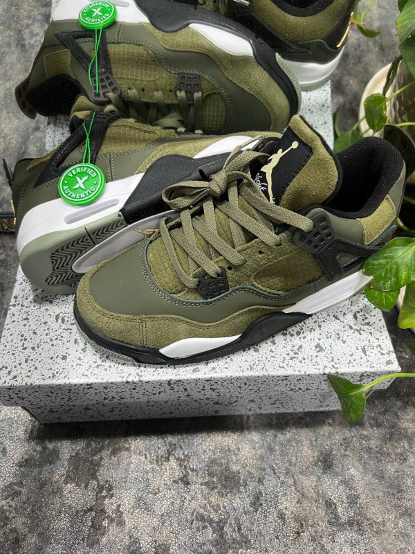 نایک ایر جردن ۴ کرافت سبز زیتونی Nike air jordan 4 craft olive - Image 3