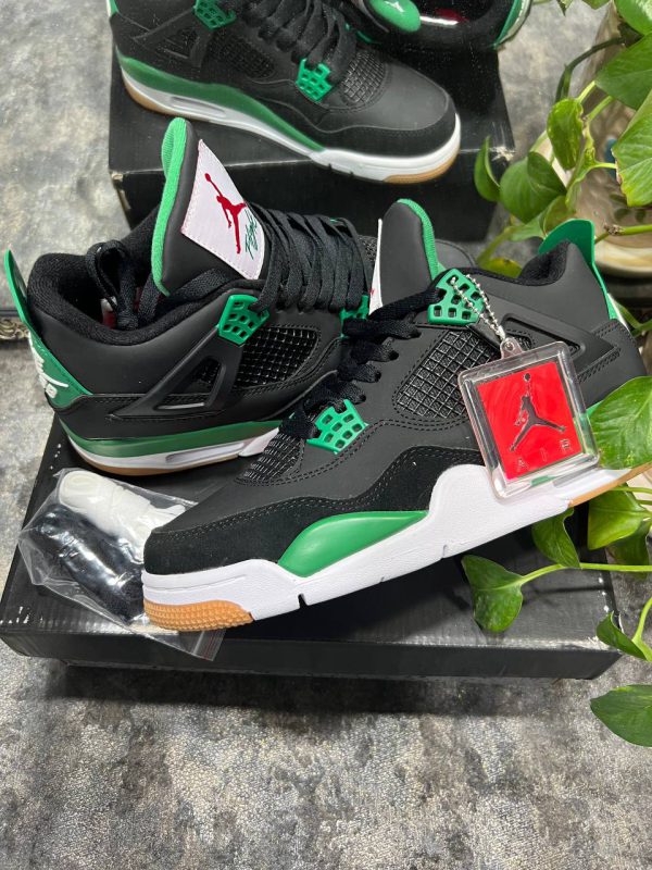 نایک ایر جردن ۴ سبز مشکی Nike air jordan 4 Black Green - Image 2